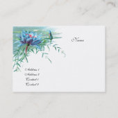 Profielkaart  Blue Water Lily Visitekaartje (Achterkant)
