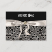 Profielkaart Business Art Nouveau Kant Bow Visitekaartje (Voorkant)