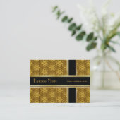 Profielkaart Business Black Gold Embossed Visitekaartje (Staand voorkant)