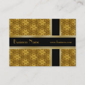 Profielkaart Business Black Gold Embossed Visitekaartje (Voorkant)