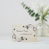 Profielkaart Business Embossed Old Paper (005006) Visitekaartje (Staand voorkant)