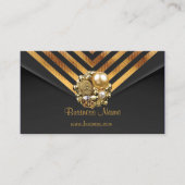 Profielkaart Business Gold Jewel Black Velvet Stri Visitekaartje (Voorkant)