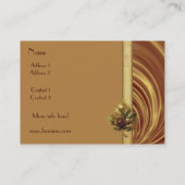 Profielkaart Business Gold Silk Visitekaartje (Achterkant)