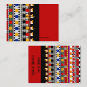 Profielkaart Business Mexican Pattern - Gepersonal Visitekaartje (Voorkant / Achterkant)