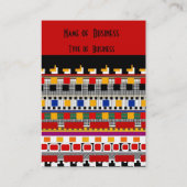 Profielkaart Business Mexican Pattern - Gepersonal Visitekaartje (Achterkant)