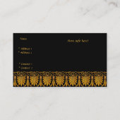 Profielkaart Business Old Gold Visitekaartje (Achterkant)
