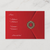 Profielkaart Business Red Look Afbeelding Visitekaartje (Achterkant)