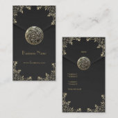 Profielkaart Business Sepia Black Velvet Visitekaartje (Voorkant / Achterkant)