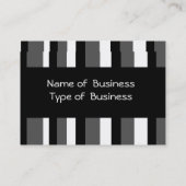 Profielkaart Business Stripe Grijs Wit Zwart Visitekaartje (Achterkant)