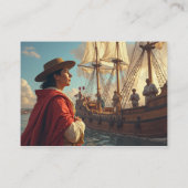 Profielkaart - Columbus Day Celebration Visitekaartje (Achterkant)