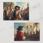 Profielkaart - Columbus Day Celebration Visitekaartje (Voorkant / Achterkant)