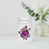 Profielkaart  Cream Roses 3 Visitekaartje (Staand voorkant)