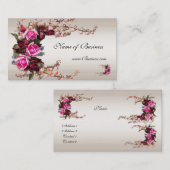Profielkaart  Cream Roses Visitekaartje (Voorkant / Achterkant)
