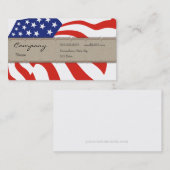 Profielkaart - Decoratieve Amerikaanse vlag Visitekaartje (Voorkant / Achterkant)
