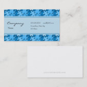 Profielkaart - decoratieve puzzelstukken visitekaartje (Voorkant / Achterkant)