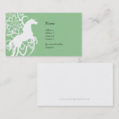 Profielkaart - Decoratieve Unicorn Visitekaartje (Voorkant / Achterkant)