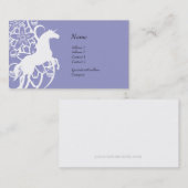 Profielkaart - Decoratieve Unicorn Visitekaartje (Voorkant / Achterkant)