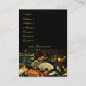 Profielkaart  kunst stilleven schilderen visitekaartje (Achterkant)