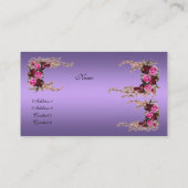 Profielkaart  Mauve Paarse Rozen Visitekaartje (Achterkant)