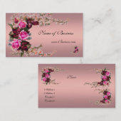 Profielkaart  Musk Pink Roses 2 Visitekaartje (Voorkant / Achterkant)