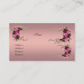 Profielkaart  Musk Pink Roses 2 Visitekaartje (Achterkant)