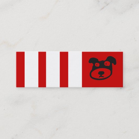 profielkaart of bladwijzer mini visitekaartje (Voorkant)