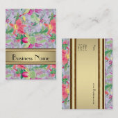 Profielkaart  Print Bloemen Visitekaartje (Voorkant / Achterkant)