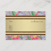 Profielkaart  Print Bloemen Visitekaartje (Achterkant)