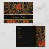 Profielkaart  Print William Morris 2 Visitekaartje (Voorkant / Achterkant)