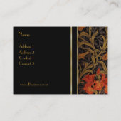 Profielkaart  Print William Morris 2 Visitekaartje (Achterkant)