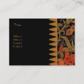 Profielkaart  Print William Morris 2 Visitekaartje (Achterkant)