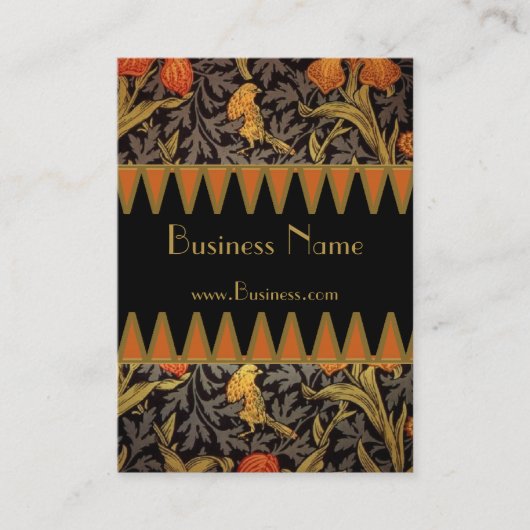 Profielkaart  Print William Morris 2 Visitekaartje (Voorkant)