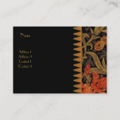 Profielkaart  Print William Morris 3 Visitekaartje (Achterkant)