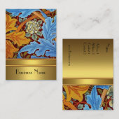 Profielkaart  Print William Morris Gold 2 Visitekaartje (Voorkant / Achterkant)