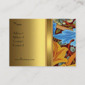 Profielkaart  Print William Morris Gold 2 Visitekaartje (Achterkant)