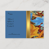 Profielkaart Print William Morris Gold Visitekaartje (Achterkant)