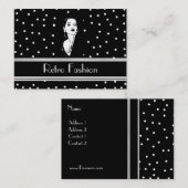 Profielkaart Retro Mode Vintage 2 Visitekaartje (Voorkant / Achterkant)