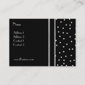 Profielkaart Retro Mode  Visitekaartje (Achterkant)