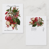 Profielkaart  Rode Bloemen Visitekaartje (Voorkant / Achterkant)