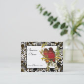 Profielkaart Roodharige Trogonvogels Visitekaartje (Staand voorkant)