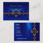 Profielkaart Royal Blue Motif Delight Design Visitekaartje (Voorkant / Achterkant)