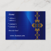 Profielkaart Royal Blue Motif Delight Design Visitekaartje (Achterkant)