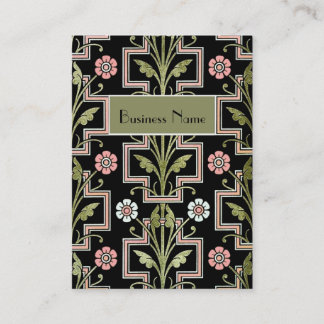 Profielkaart  Roze Zwarte Bloem Visitekaartje
