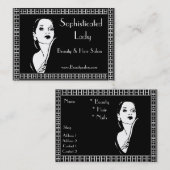 Profielkaart Sophisticated Lady Beauty Hair Salon Visitekaartje (Voorkant / Achterkant)