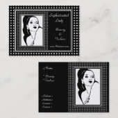 Profielkaart Sophisticated Lady Beauty Mode 2 Visitekaartje (Voorkant / Achterkant)