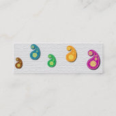 Profielkaart: Traditioneel Indiaas motief Mini Visitekaartje (Achterkant)