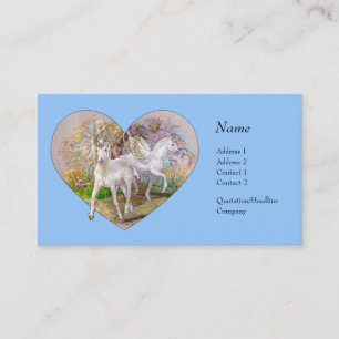 Profielkaart - Unicorn Pegasus Heart Visitekaartje