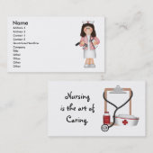 Profielkaart van de verpleegkundige visitekaartje (Voorkant / Achterkant)