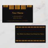 Profielkaart van man visitekaartje (Voorkant / Achterkant)