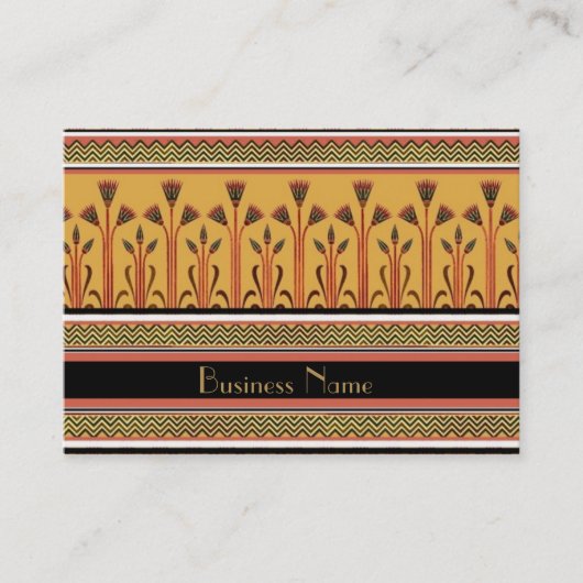 Profielkaart  Victoriaans Goud Beige Zwart 2 Visitekaartje (Voorkant)